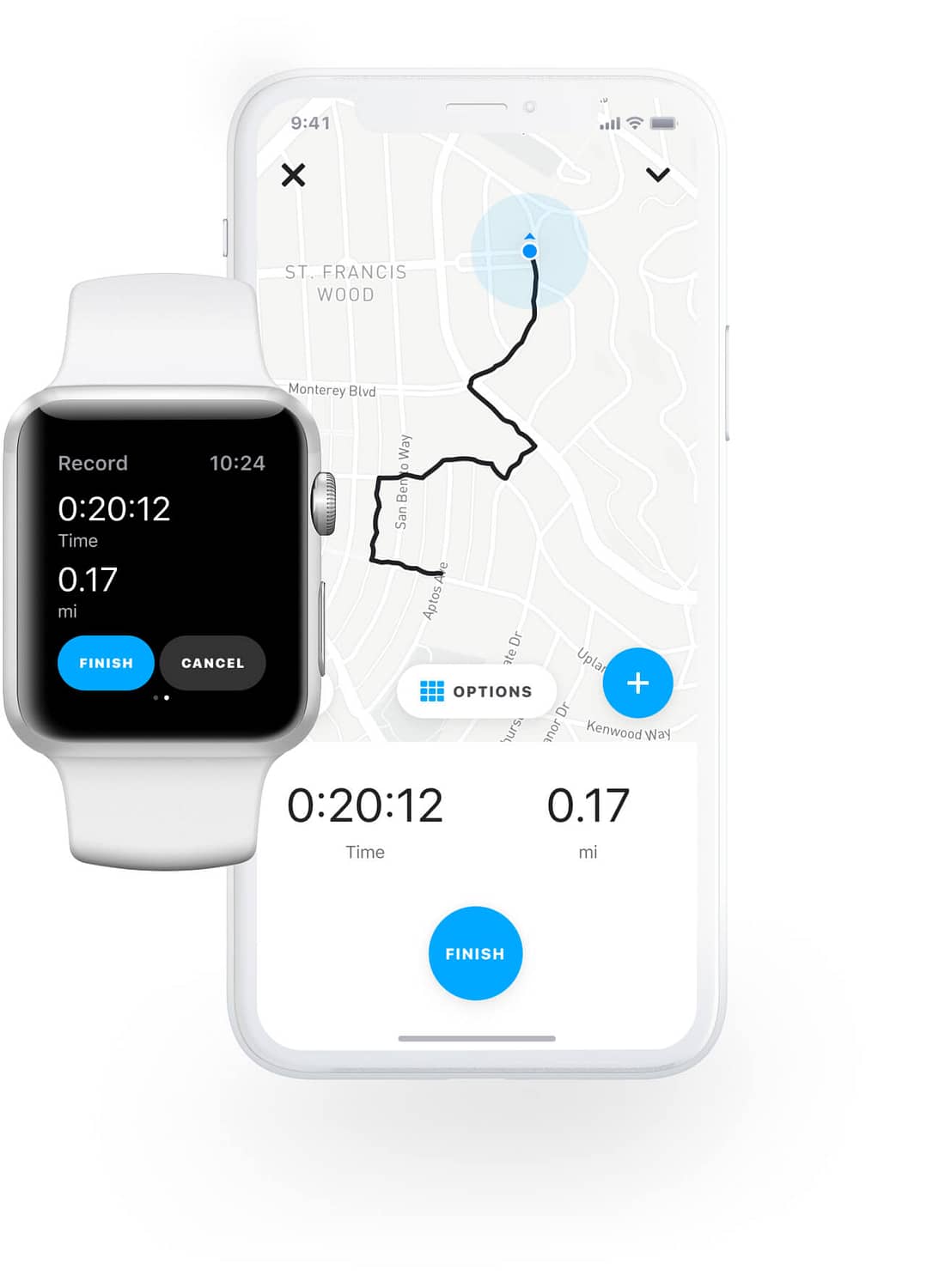Record GPS trips for proof of service