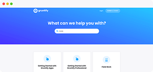 Gruntify help center screenshot